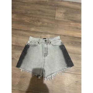 BDG Urban Outfitters Shorts Black Denim Raw Hem
